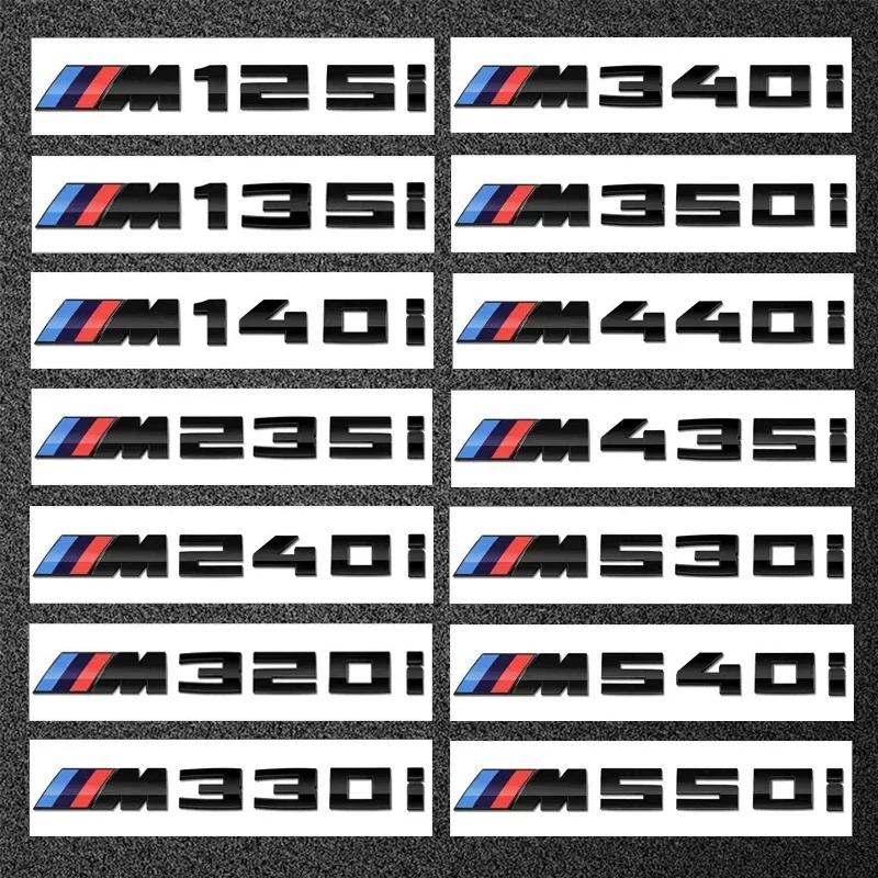 3D ABS Car M Logo Sticker Rear Trunk Emblem Badge for BMW M125i M135i M140i M235i M240i M320i M330i M340i M350i M440i - ABS Mate IF7