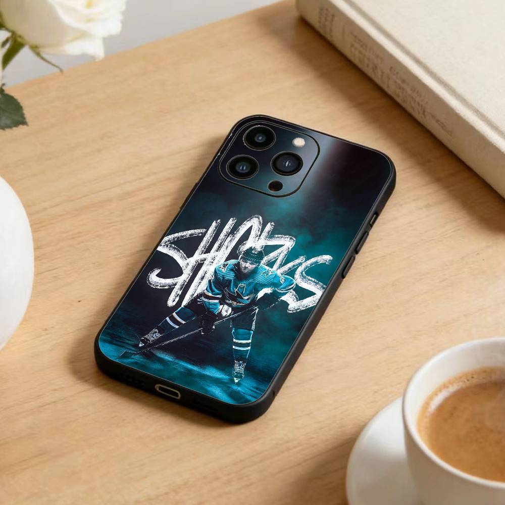 William Eklund-Sharks Phone Case For iPhone 17 16 15 14 13 12 Max Plus Silicone Black Cover
