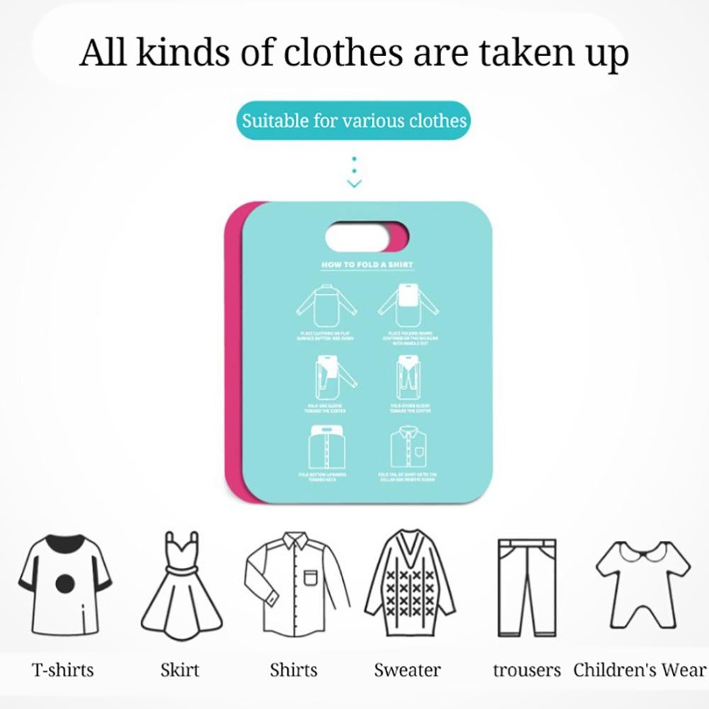 Wit Snelvouwbaar Kledingbord PP Karton Plastic T-shirt Vouwbord Duurzaam Ruimtebesparend Shirt Vouwbord Thuisgebruik