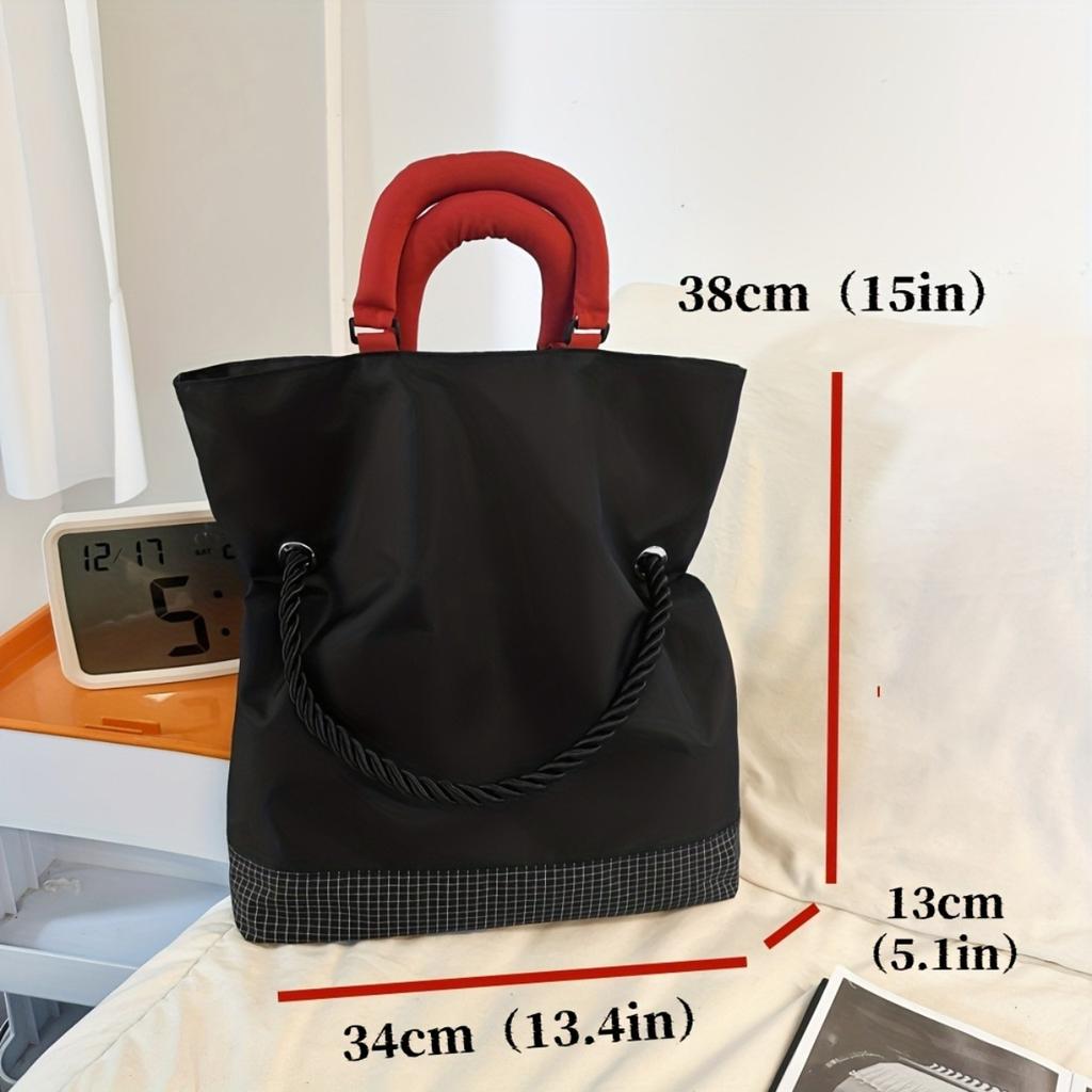 Large capacity men's and women's same simple tote bag shoulder bag