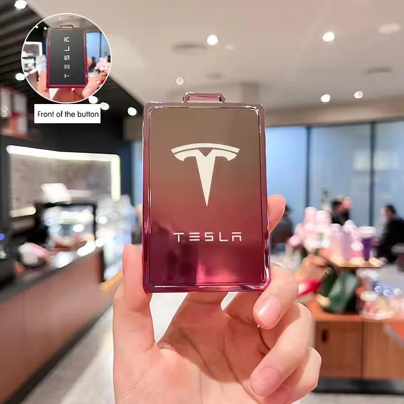 

Car Sticker 2025 New Tesla Soft TPU Car Key Case Cover Shell For Tesla Model 3 Model S X Y SpaceX 2020 Protector Holder High Qua
