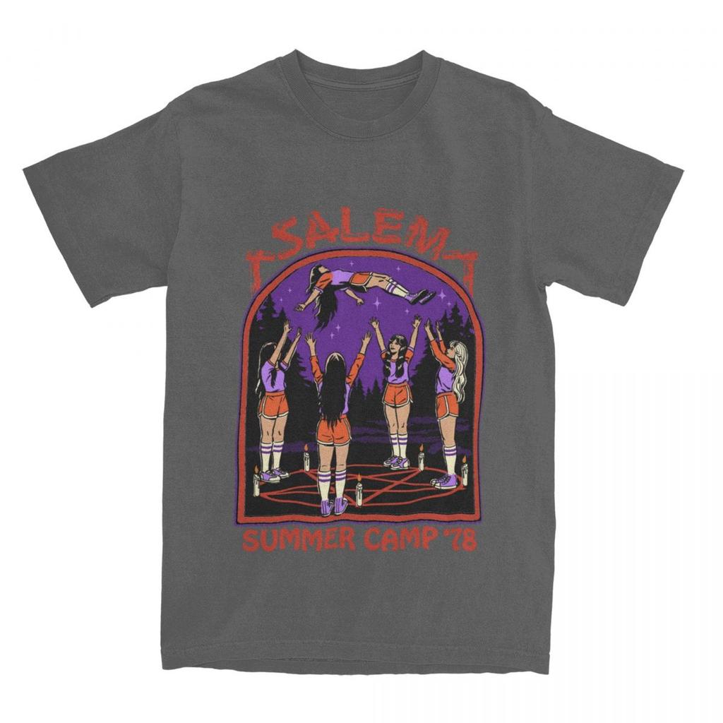 Novelty Cheerleading Basket Toss Summer Camp T Shirt Unisex Womens Cotton Salem Dark Art Tees Shirt Birthday Present Clothes