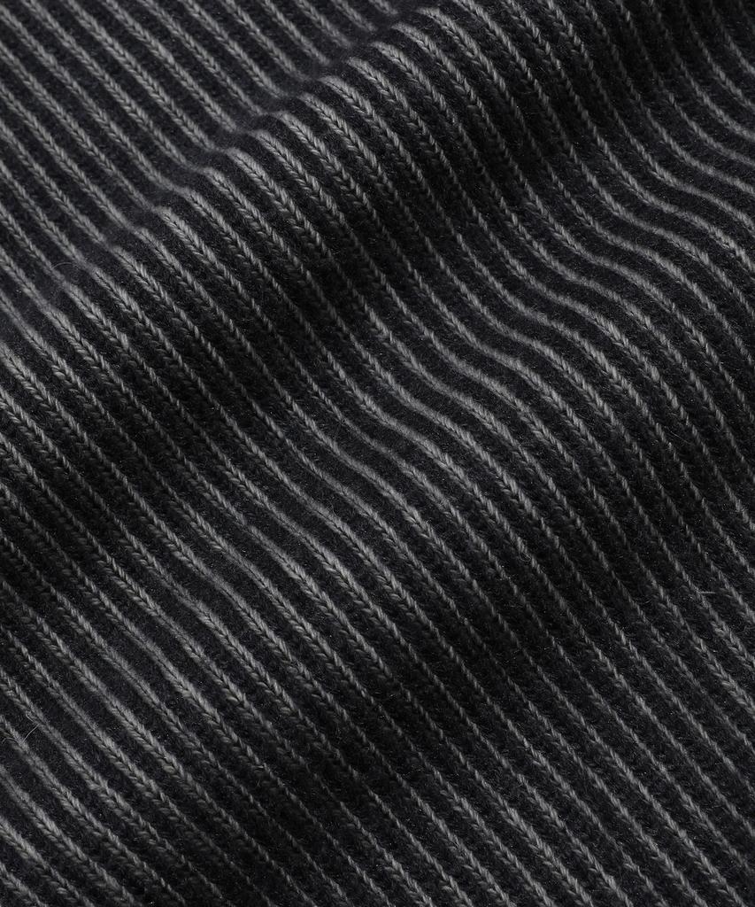 BEENTRILL Jacquard Logo Two-Tone Knit (Charcoal)