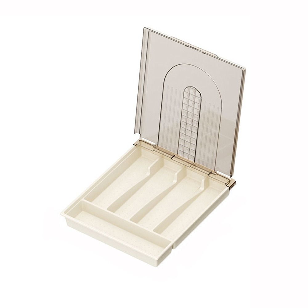 Large Capacity Silverware Drawer Organizer Plastic Cutlery Separation Trays Drawer