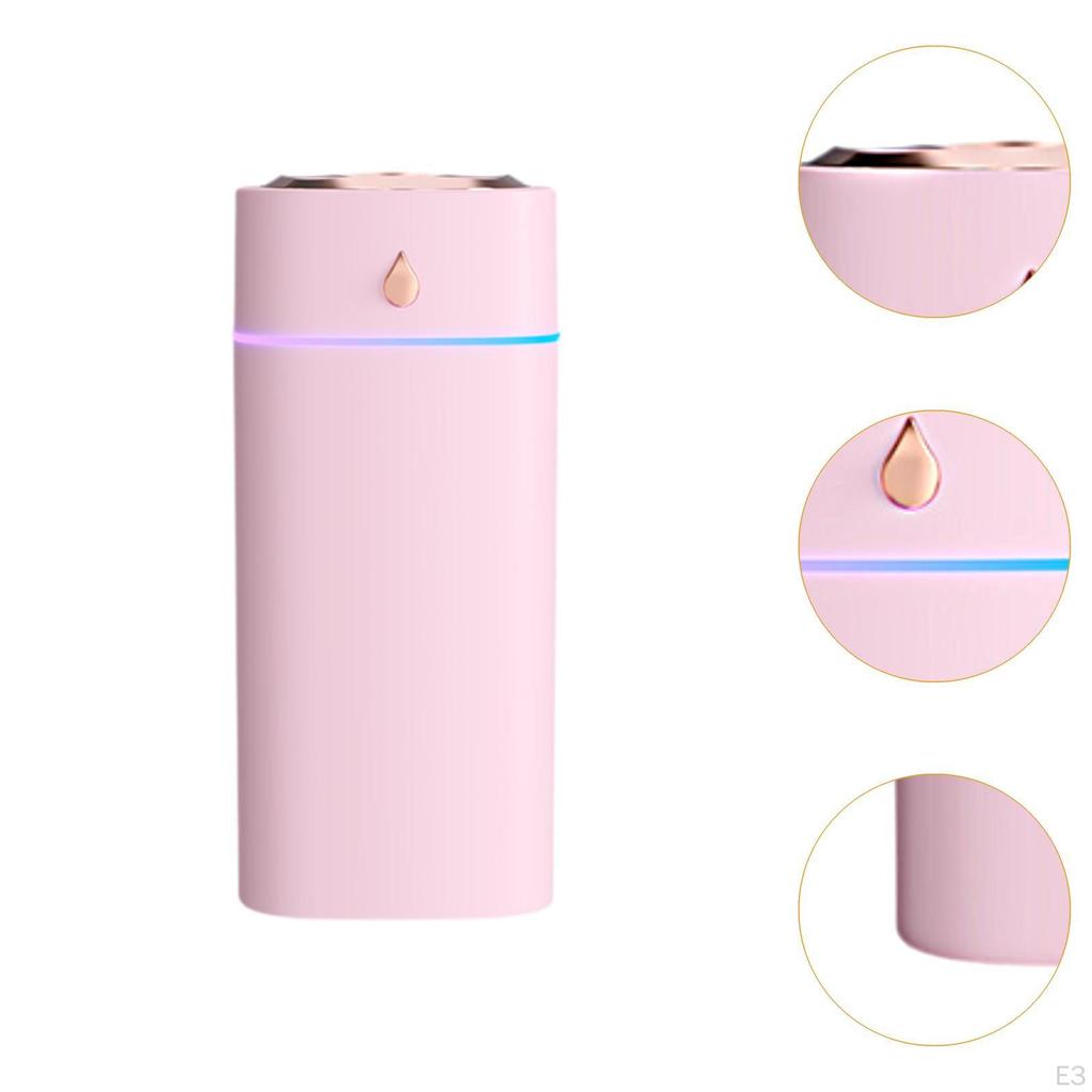 Desktop Humidifier Air Colorful Night Light with 3 Outlet Silent Small Personal for
