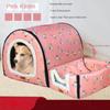 Pet Large Dog House Fully Detachable and Washable Pet Kennel Cylindrical Portable Dog Room Golden Hair Room Kennel
