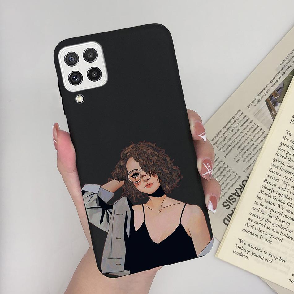 For Samsung Galaxy A22 4G 5G Case SM-A225F Love Heart Soft Silicon Phone Cover For SamsungA22 GalaxyA22 M22 A 22 4G 5G Fundas
