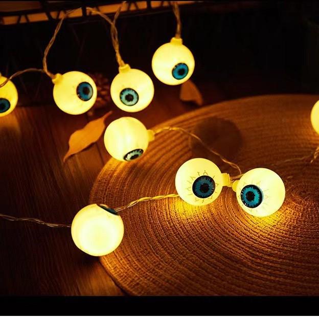 Cross-Border Halloween LED Ghost Eye Lights - Spooky Decoration for Festive Atmosphere