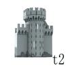 Blocos de construção de montagem de pequenas partículas MOC-198366 1600 peças parede de construção medieval torre brinquedo educativo modelo de construção presente