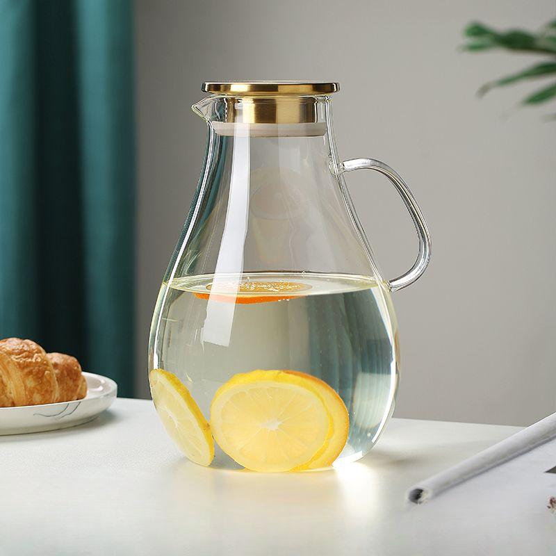 Thickened Cold Kettle High Temperature Resistant Glass Cold Kettle Home Large Capacity Boiling Water Pot Living Room Teapot Set