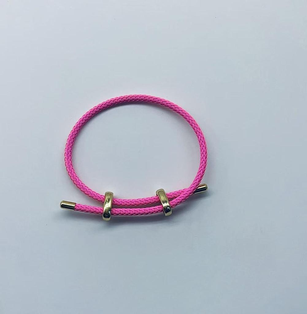 DIY Adjustable Beaded Steel Wire Bracelet with 8-Figure Buckle