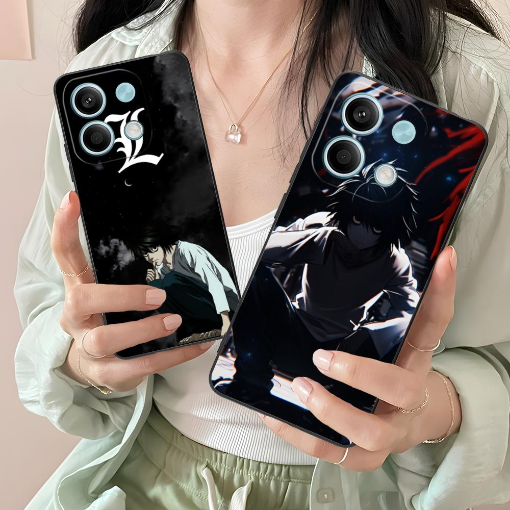 Death Note L Lawliet Mobile Phone Case for Xiaomi Redmi 15 14 13 12 A5 3 2 1 C Plus 4G 5G Colorful Printing Cover Cover Pretty