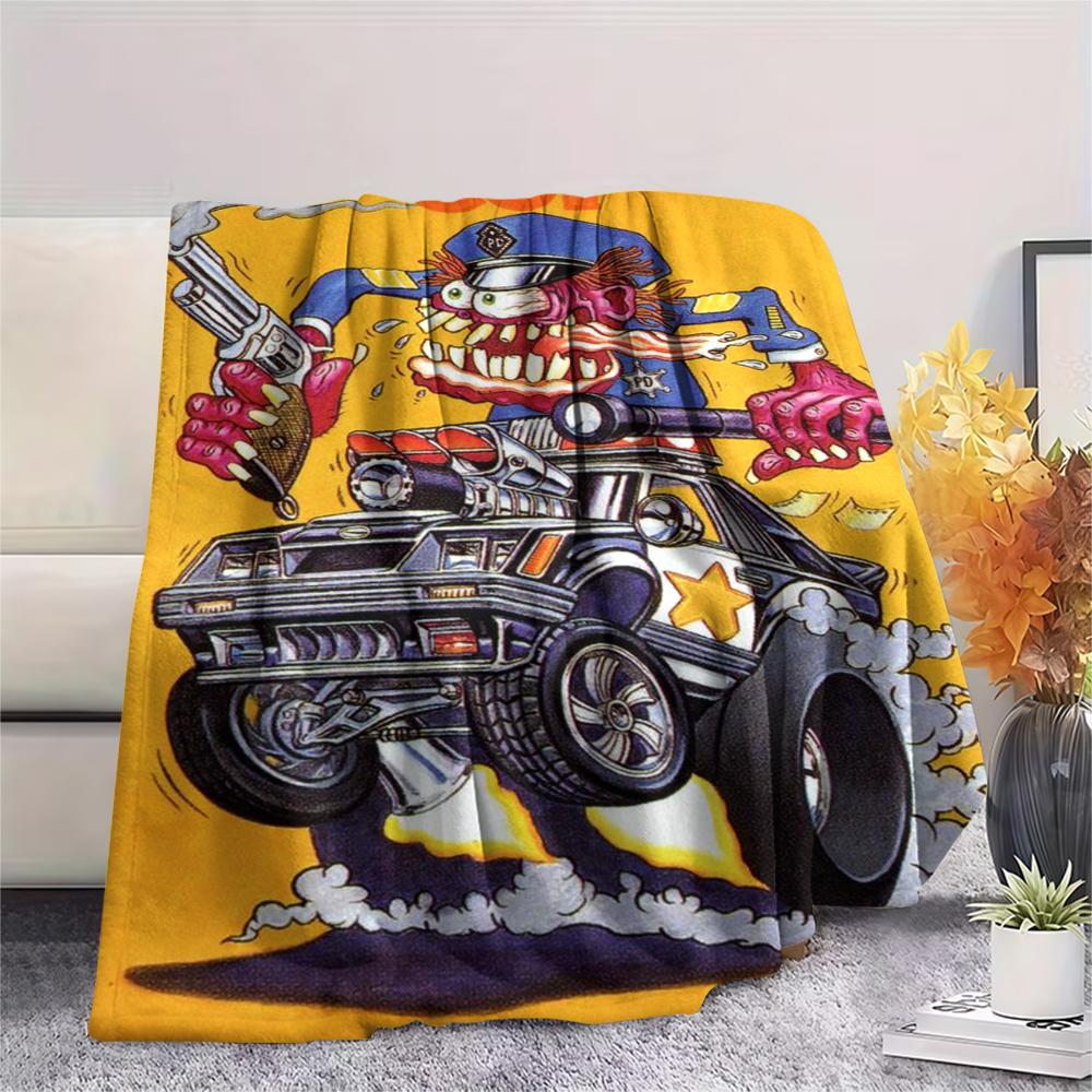 1 szt. Flanelowy Koc z Nadrukiem Kreskówkowym, Wysoka Jakość, Wygodny na Wszystkie Pory Roku, Wystrój Domu, Ciepło i Komfort, Idealny na Prezent Świąteczny lub Urodzinowy