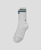 SHIFT.G Stripe Back Logo Casual Socks Light Gray