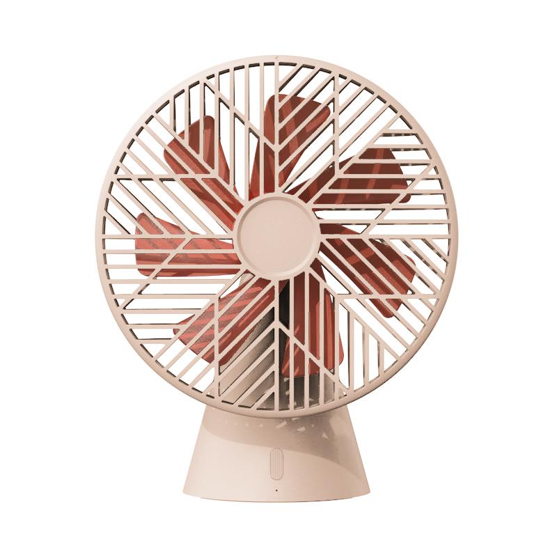 

SOTHING Forest Desktop Fan USB Rechargeable Mute Cooling Fan with 3 Wind Speeds White
