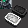 For Harley Softail Fat Boy 114 FLFBS FLFB FLSTF Slim Motorcycle Front Brake Fluid Reservoir Cover Master Cylinder Cap Chrome