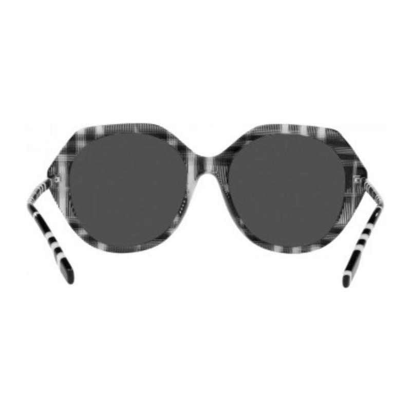 Burberry Lenses Logo Plastic Irregular Sunglasses Women's Black