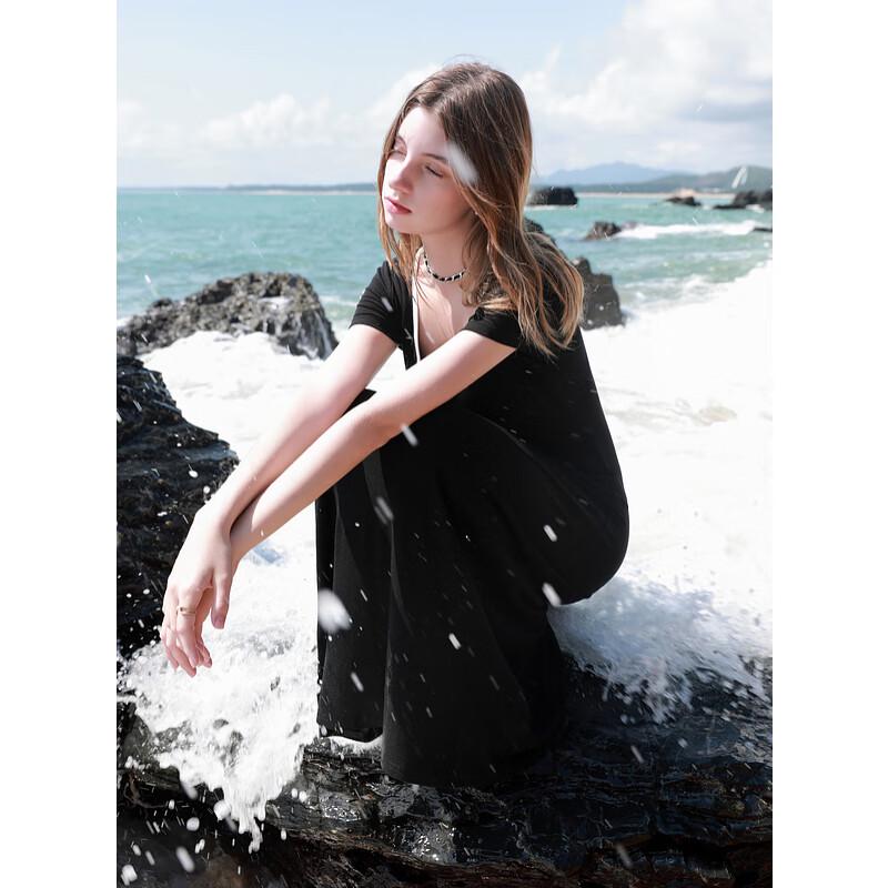 

Sancai Women s 2025 Summer Casual T-Shirt Long Dress M