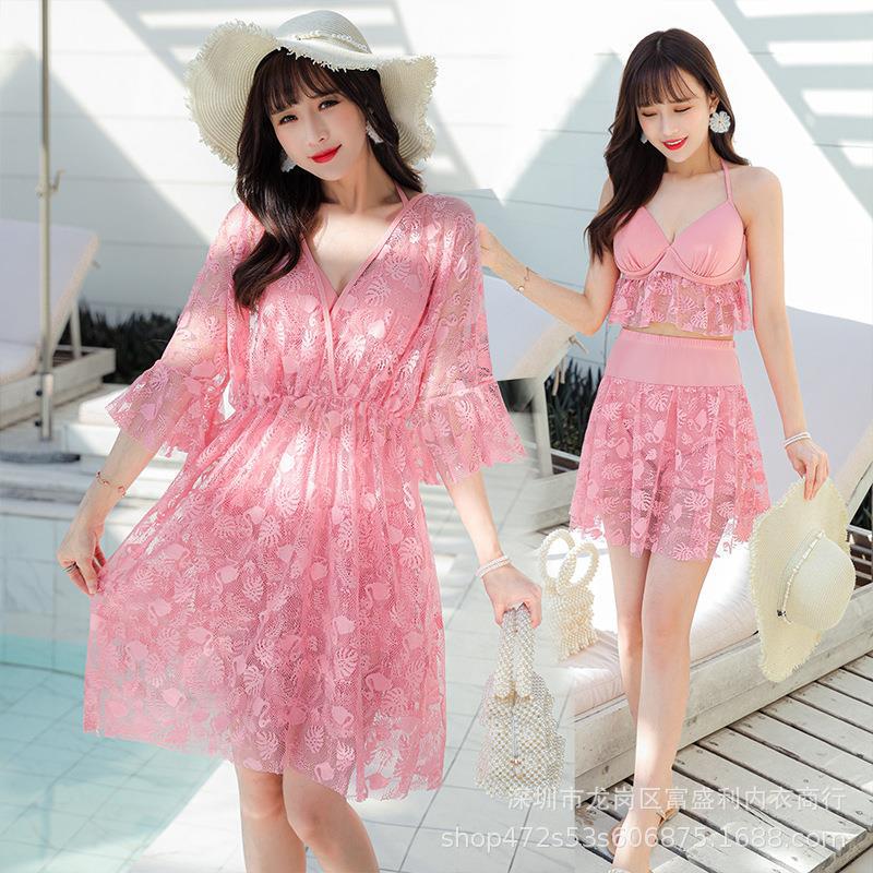 

Женский высококачественный трехсекционный купальник 2024 года для похудения - Скрывает недостатки, Консервативный стиль 2XL 115-130 Jin