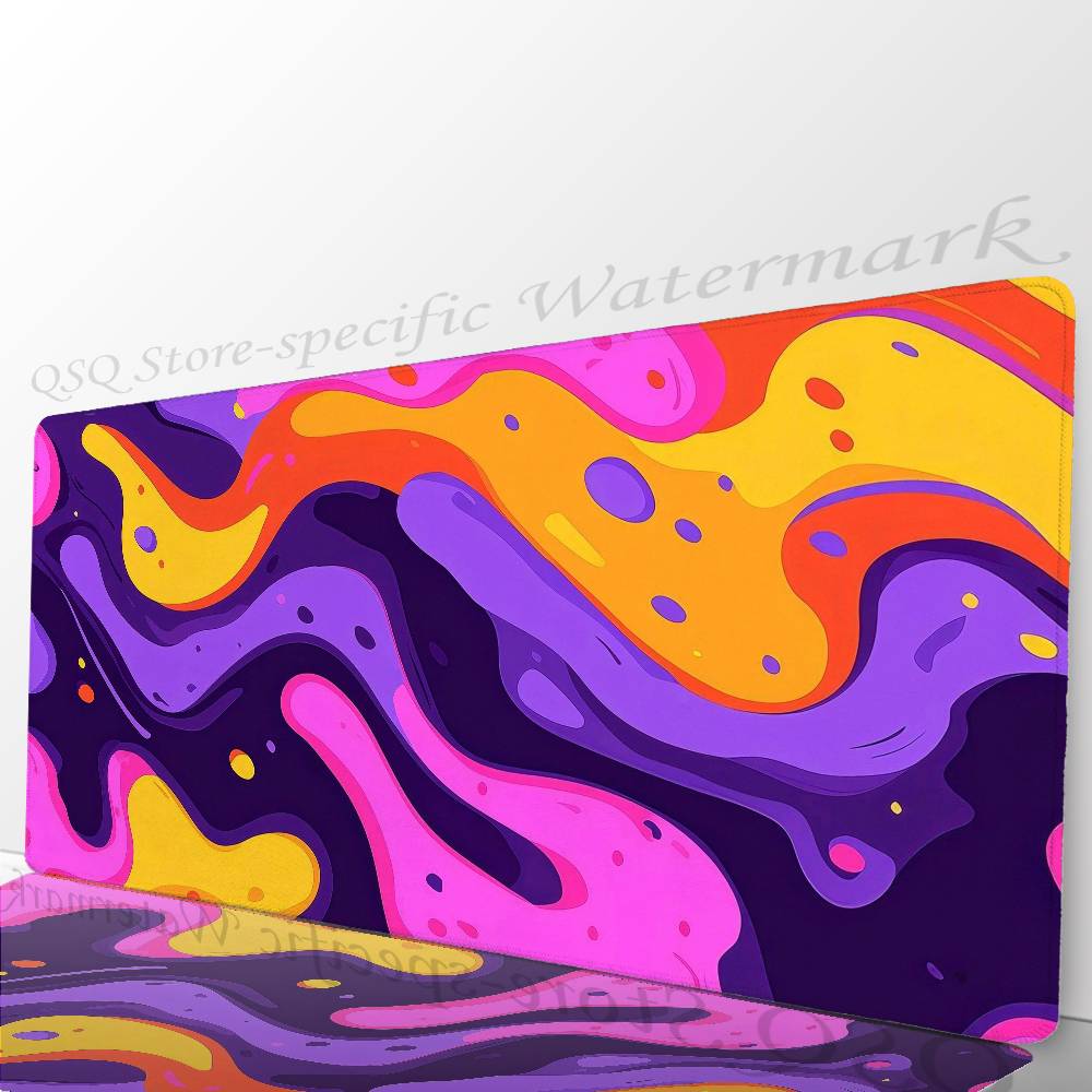 Abstract And Quirky Colors Mousepad Non-slip Suitable For Office Computers Laptops E-sports Game Desk Mats XXL Keyboard
