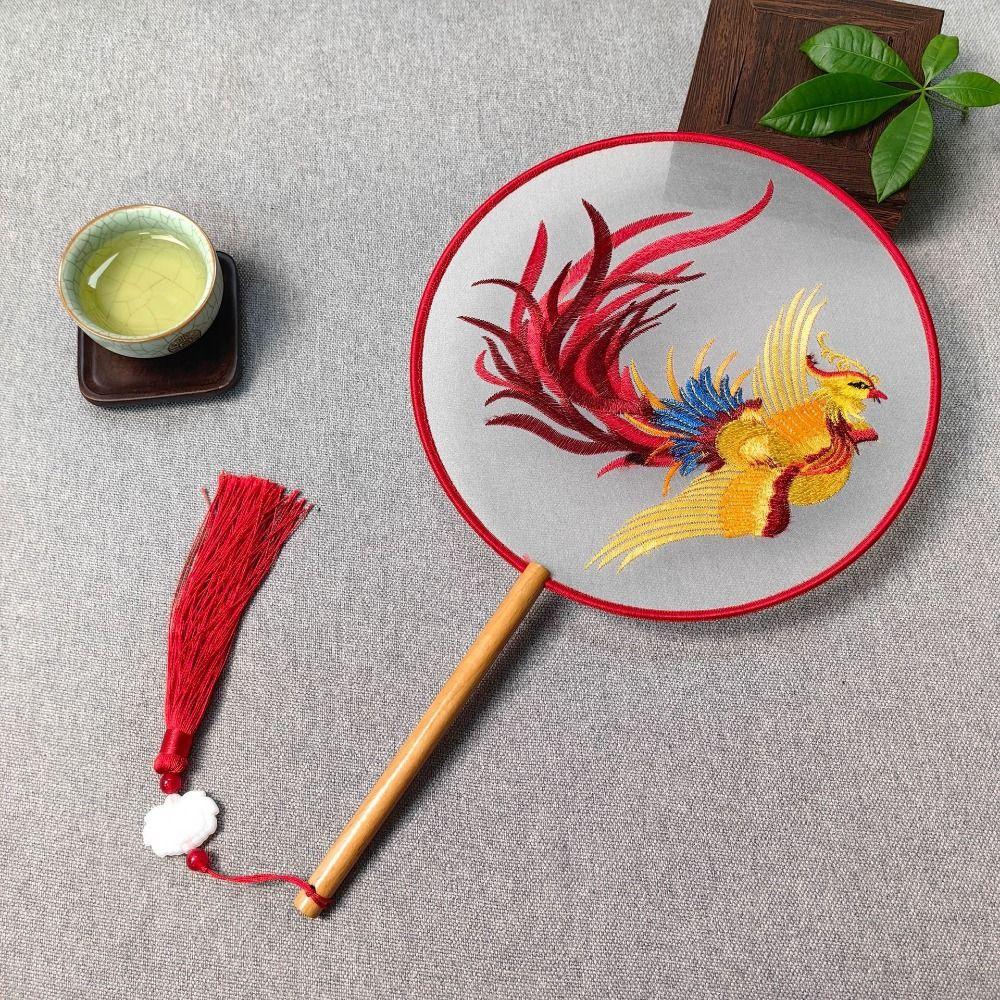 Chinese Style Chinese Ancient Style Round Fan Creative Hanfu Tuan Fan  Hanfu Animation Accessories