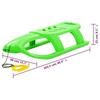 VidaXL Traîneau pour Enfants Luge Glisseur de Neige Ensemble de Jouet d'Extérieur Tout-petit Corde de Traction Vert 93720