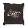 Barber Shop Sign Entrance Square Pillowcase Pillow Cover Cushion Throw Pillow for Home Sofa Living Room