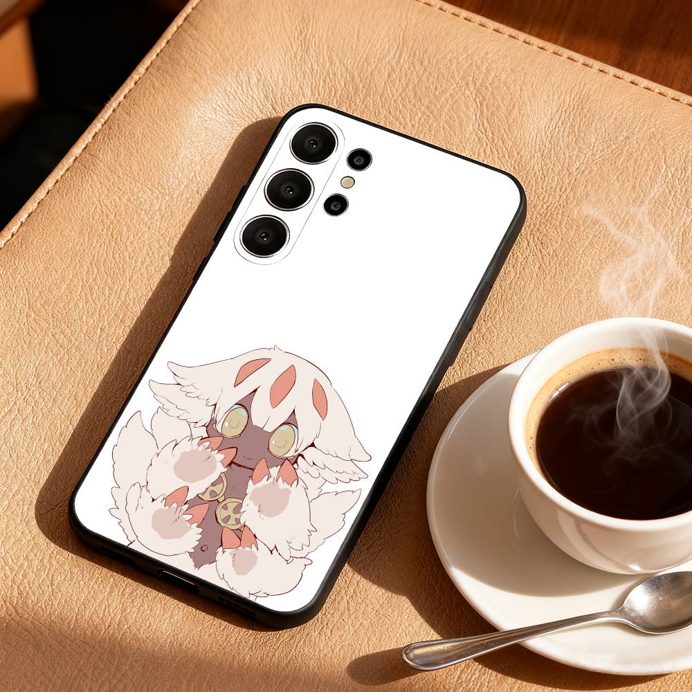 M-Made In A-Abyss Faputa Phone Case For Samsung S26,S25,24,23,22,30,21,10,9,Ultra,Plus,Lite,FE Soft Black Case