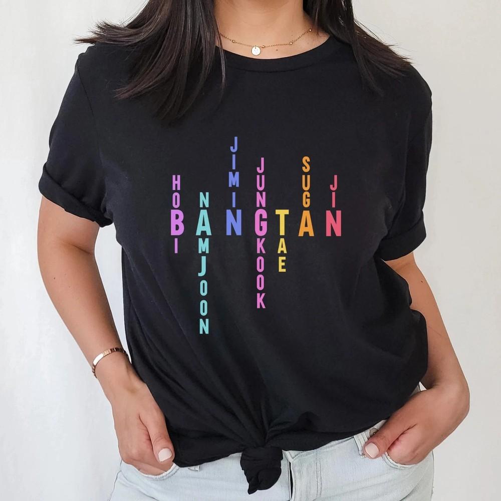 

Names Hobi Namjoon Jimin Jungkook Tae Suga Jin T-Shirt Unisex T-Shirt XXXXL