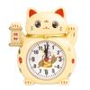 Japanische Glückskatze Wecker Koreanische Cartoon-Katze Einfache Dekorative Tischuhr Nachttisch-Dekorationen Schüler Aufstehen Quarz Uhr
