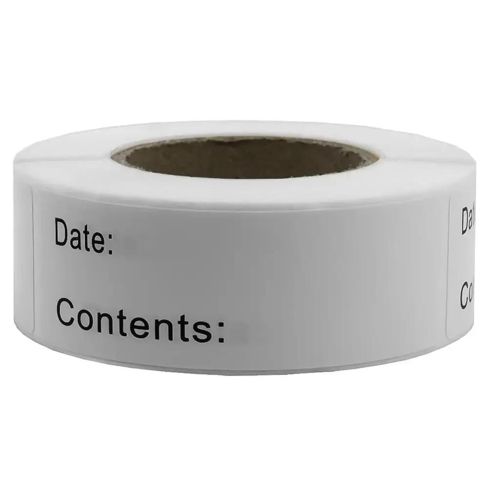 Date Content Material Food Storage Stickers Refrigerator Freezer DIY Blank Mark Pantry Seal Labels for Container Bottle Box