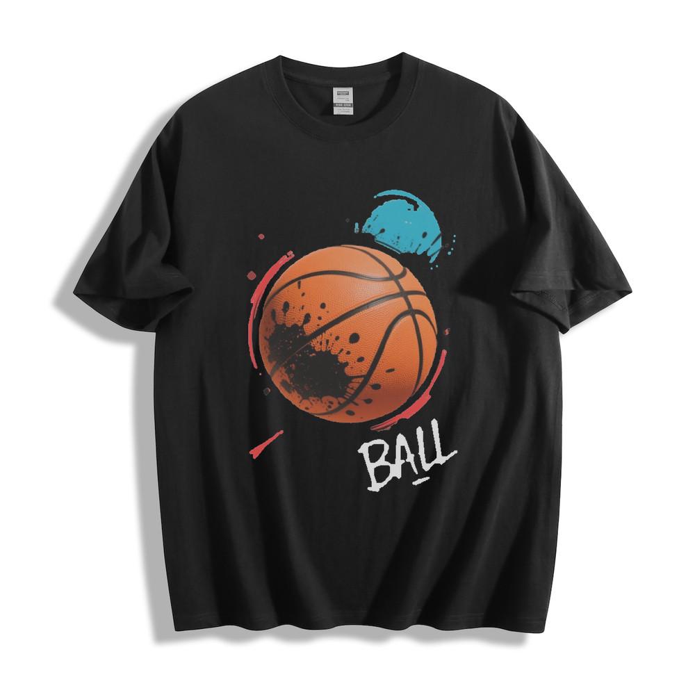 Basketball Graffiti Splatter ''BALL'' T-Shirt