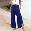 Womens Palazzo Pants Summer Casual Flowy Wide Leg Trousers Beach Travel Vacation Outfits