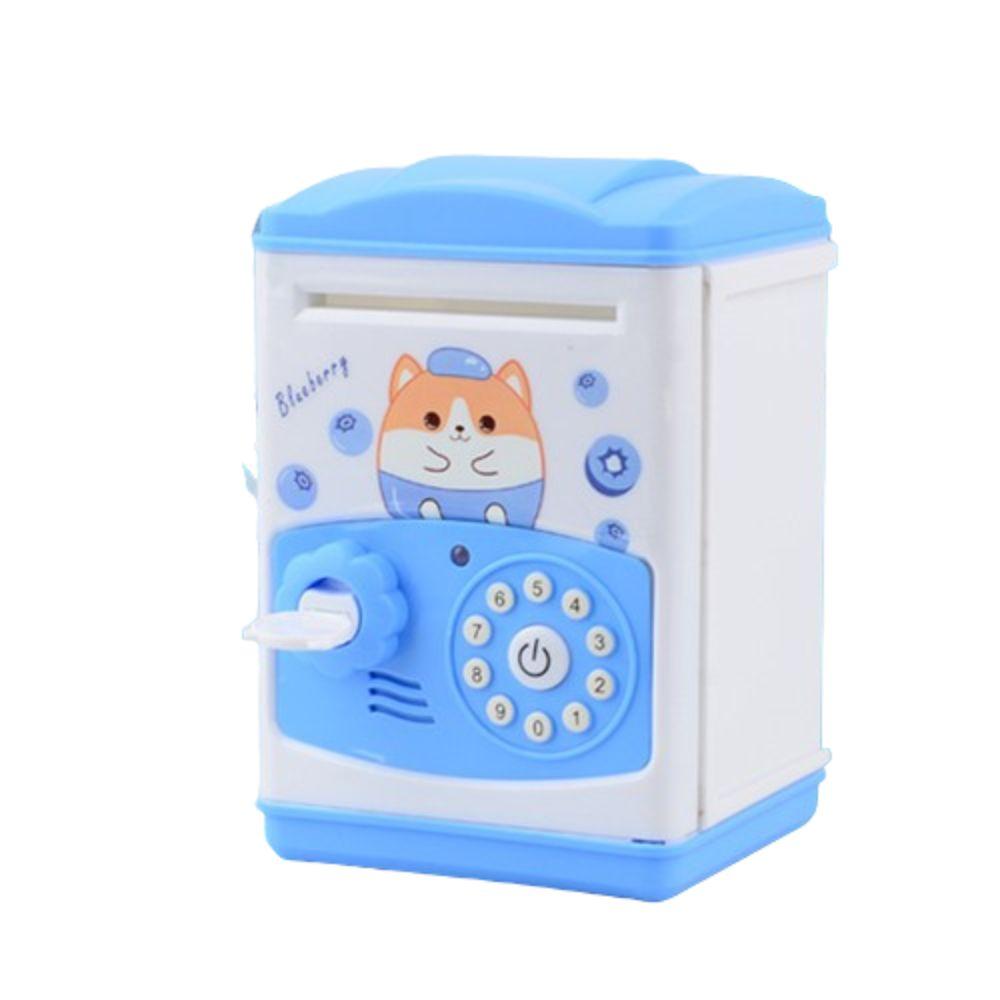 Money Box Electronic Piggy Bank Password Lock Children Money Boxes For Coins Cash светло-синий
