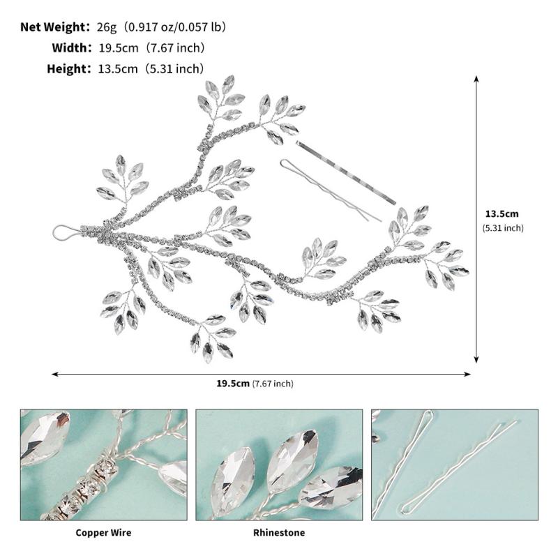 

Листья Расческа для волос Свадебные аксессуары для волос ручной работы Женщина Цветочный головной убор