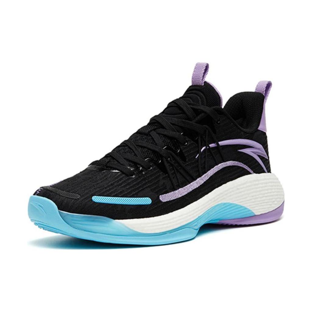 New Anta Skyline Team Cushioning Anti Slip And Wear Resistant Low Top Team Performance Basketball Shoes Lotus Purple 112311601-3