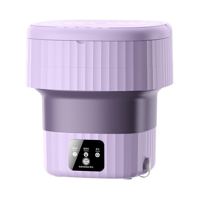 9L EU Foldable Washing Machine Portable Large Capacity Clothes Dehydration and Drying Machine for Outdoor Travel and Home Use