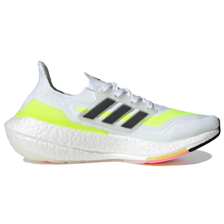 Nové Adidas Ultra Boost 21 Bílé Solární Zelené Dámské FY0401