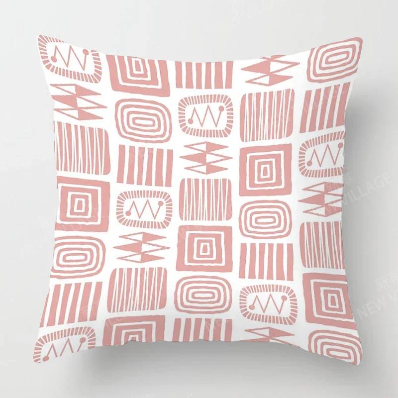Nordic Fall Home Decor Autumn Throw Pillow Case Sofa Cushion Cover Modern  Geometry