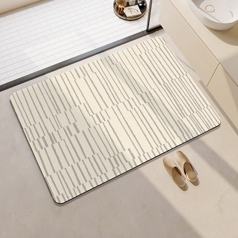 Japanese Diatom Mud Absorbent Non-Slip Quick-Dry Washable Floor Mat for Kitchen & Bathroom