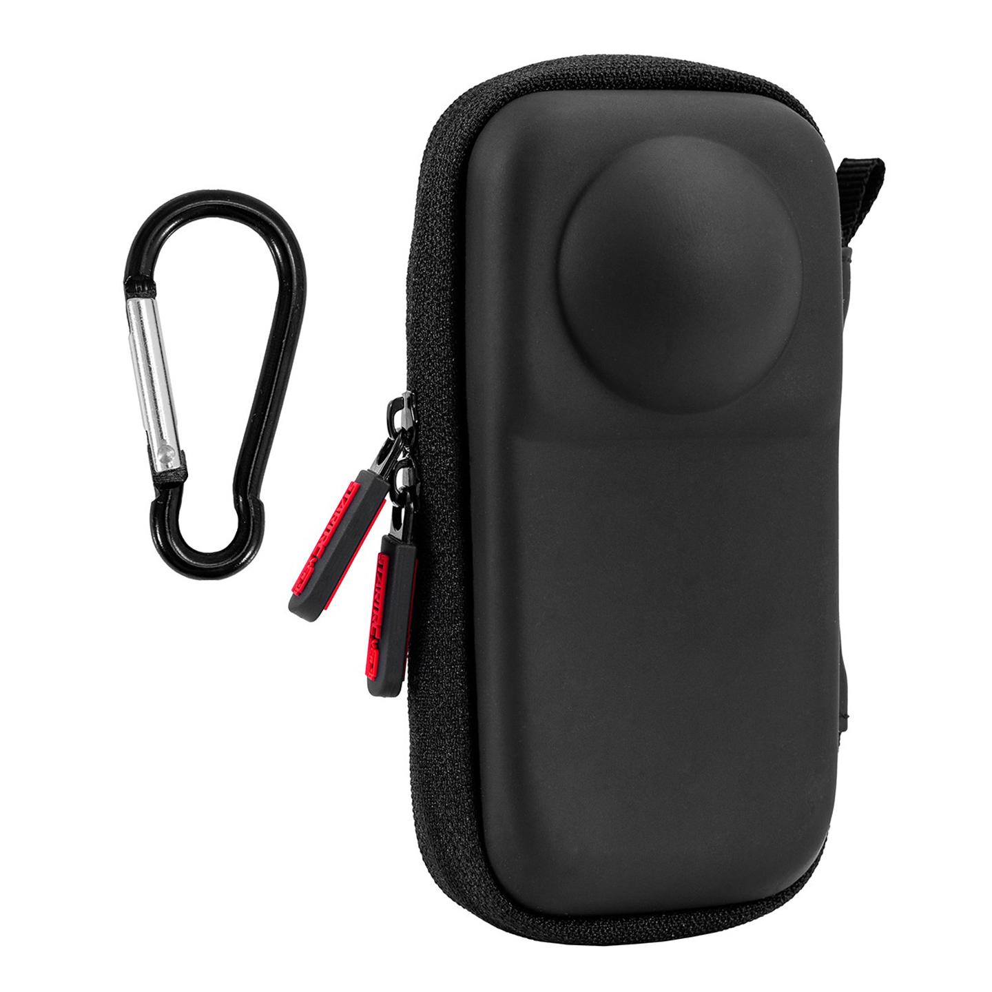 For Insta360 X4 Air Hard Shell Carrying Case PU Leather Panoramic Camera Portable Storage Bag