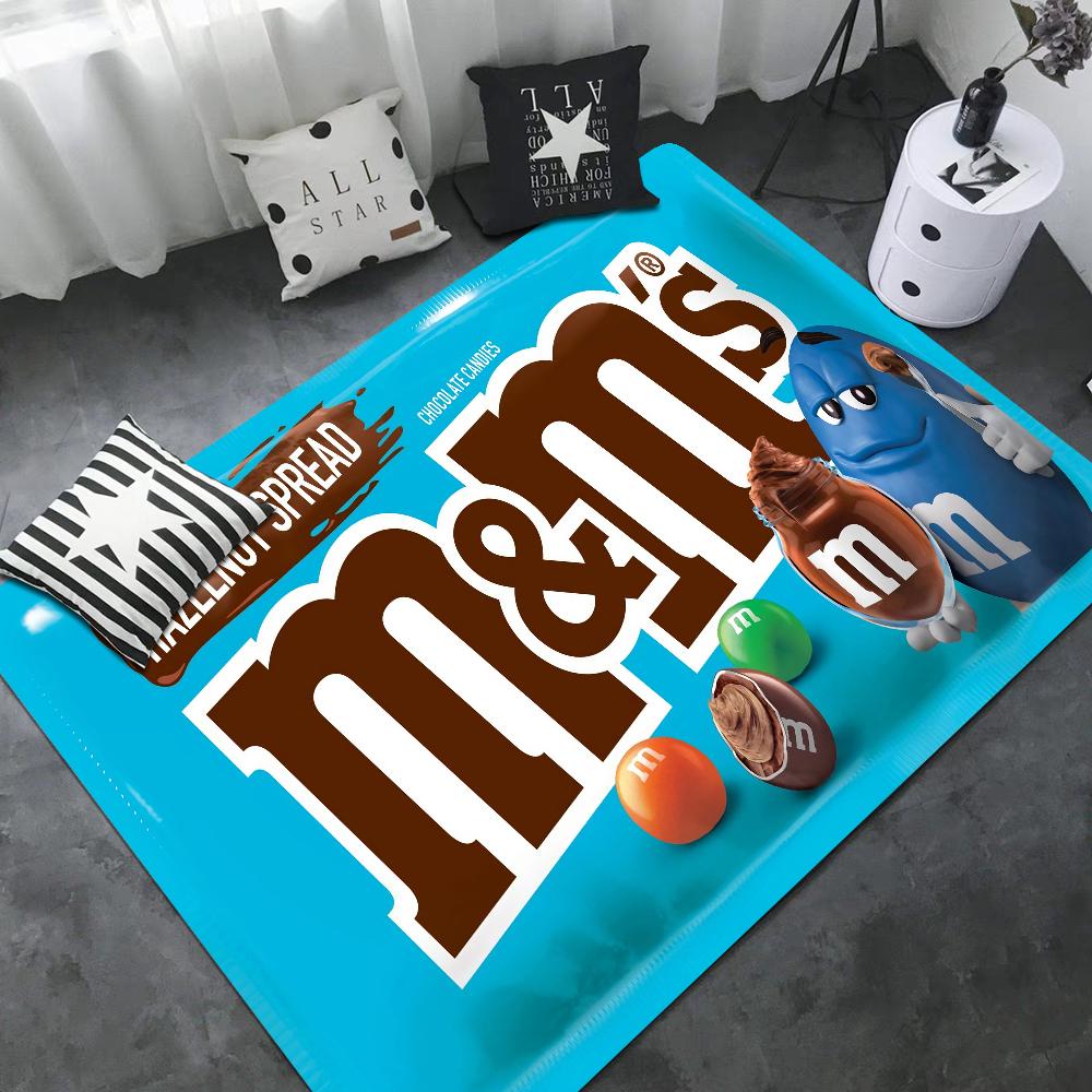 M Schokoladenbonbon Eingangstür-Matte Anti-Rutsch Wasser-absorbierend Langes Streifen-Kissen Schlafzimmer-Matte Toiletten-Teppich