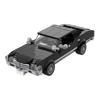 MOC Supernatural Impala Automodell aus Bausteinen, Film Supernatural, 1967 Chevrolet Impala, schwarzes Auto, Spielzeug aus Bausteinen, Geschenk für Erwachsene