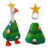 Elegant Holiday Porch Geese Decoration For Christmas New Year Outdoor Garden Yard Decoration Fabric Accessory