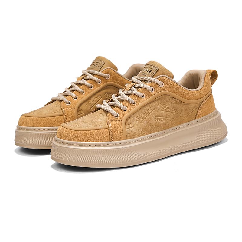 

New Thick Soled Men s Board Shoes Trendy Versatile Styles Outdoor Street Walking Height Increasing Lightweight Outdoor Shoes 39