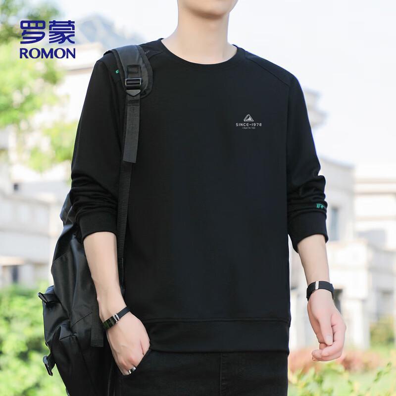ROMON Men's Long Sleeve Pullover Sweatshirt