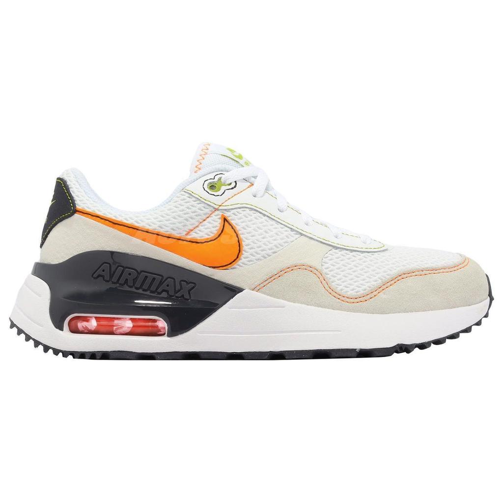 Nike Air Max SYSTM GS White Vivid Orange Kids Sneakers Sail DQ0284-109