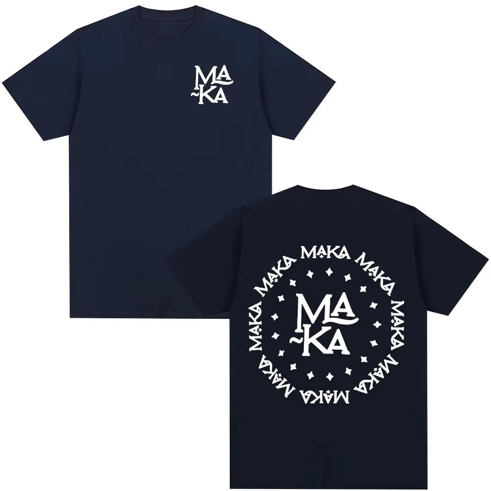 Rapper Maka Logo Graphic Tshirt Men Women Clothing Fashion Hip Hop Tshirt Cotton Casual Loose Short Sleeve T Shirts Streetwear