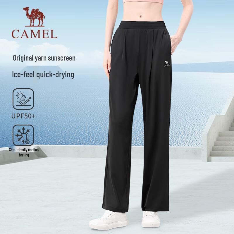 CAMEL Women s Loose Wide-Leg Sun Protection Quick-Dry Pants M