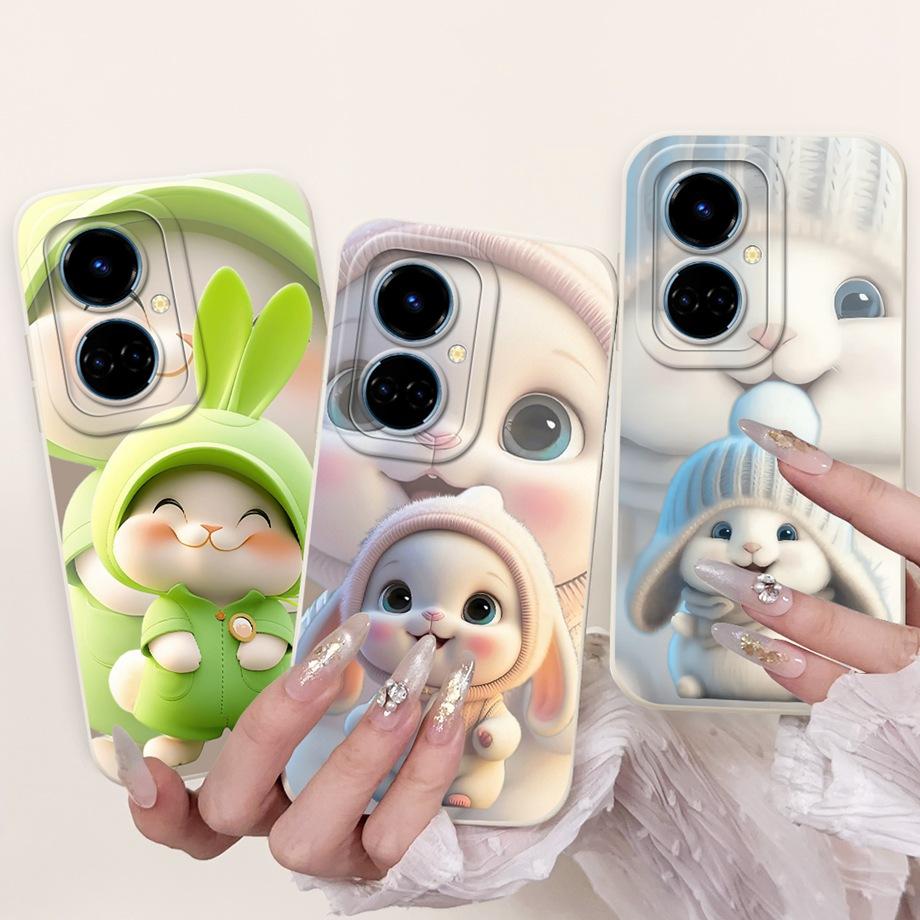 Soft Silicone Phone Case For Tecno Camon 19 19Pro 19Neo Camon19 Neo Funda Cartoon Animal Flower Girly Fashion Printed Back Cover